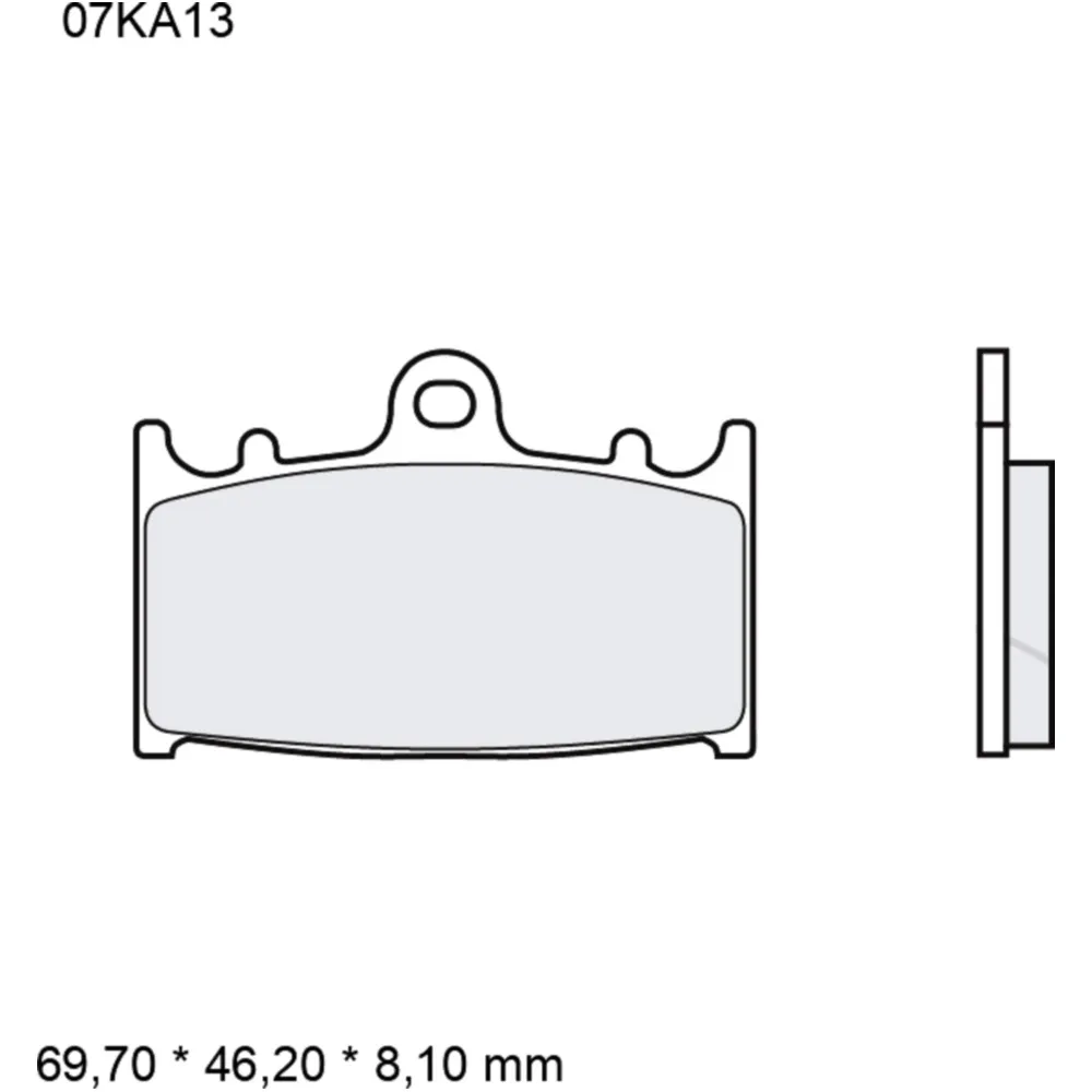 Brake pads sintered road front long life la BREMBO alternative: