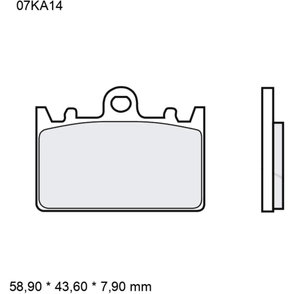 Brake pads sintered road front sa BREMBO alternative: 7328982 f