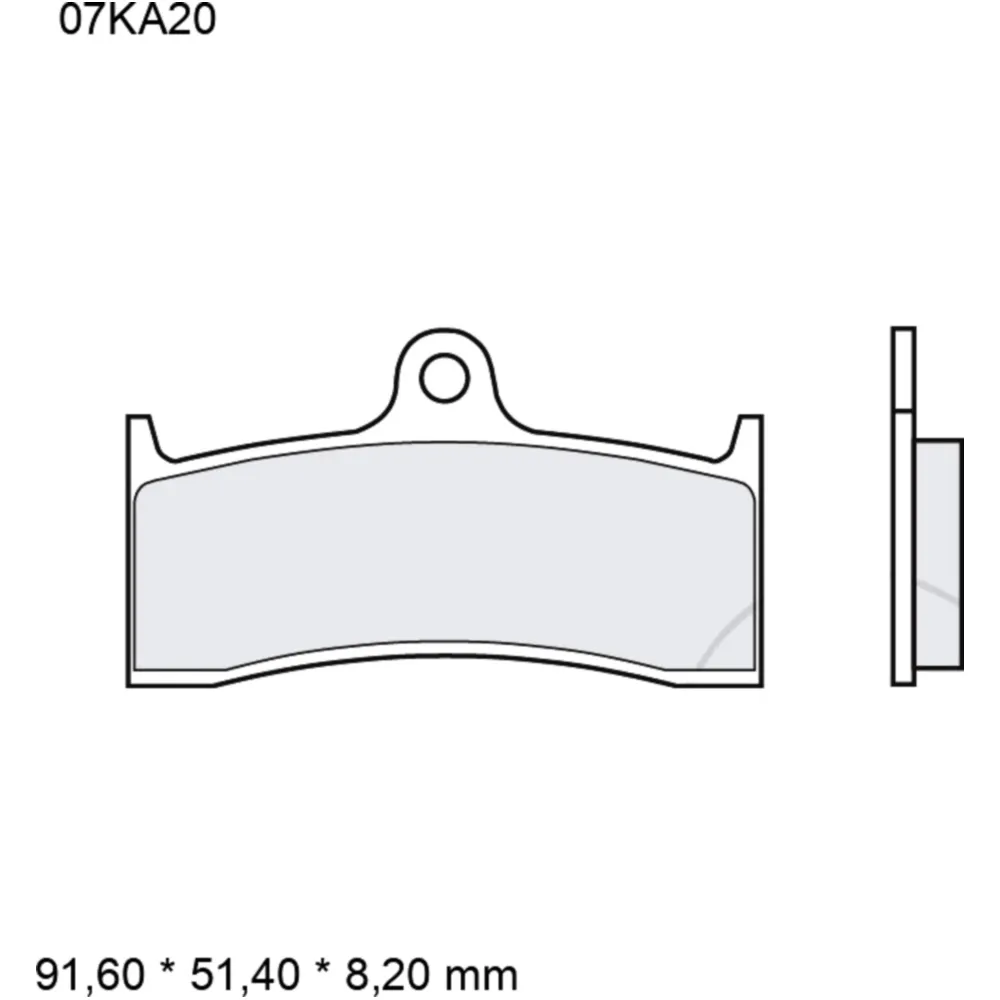 Bremsklotz Carbon Keramik RC Brembo Alternative: 7322225 passen