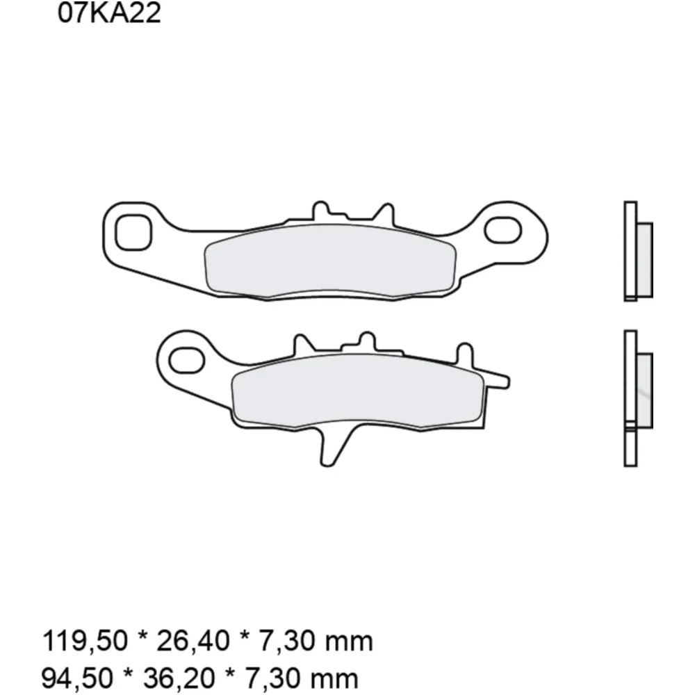 Bremsklotz Sinter SD Brembo Alternative: 7320583 passend für: K
