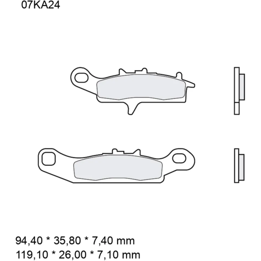 Bremsklotz Sinter SD Brembo Alternative: 7325731 passend für: K