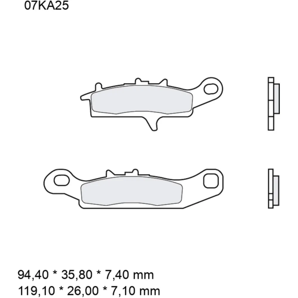 Bremsklotz Sinter SD Brembo Alternative: 7325707 passend für: K