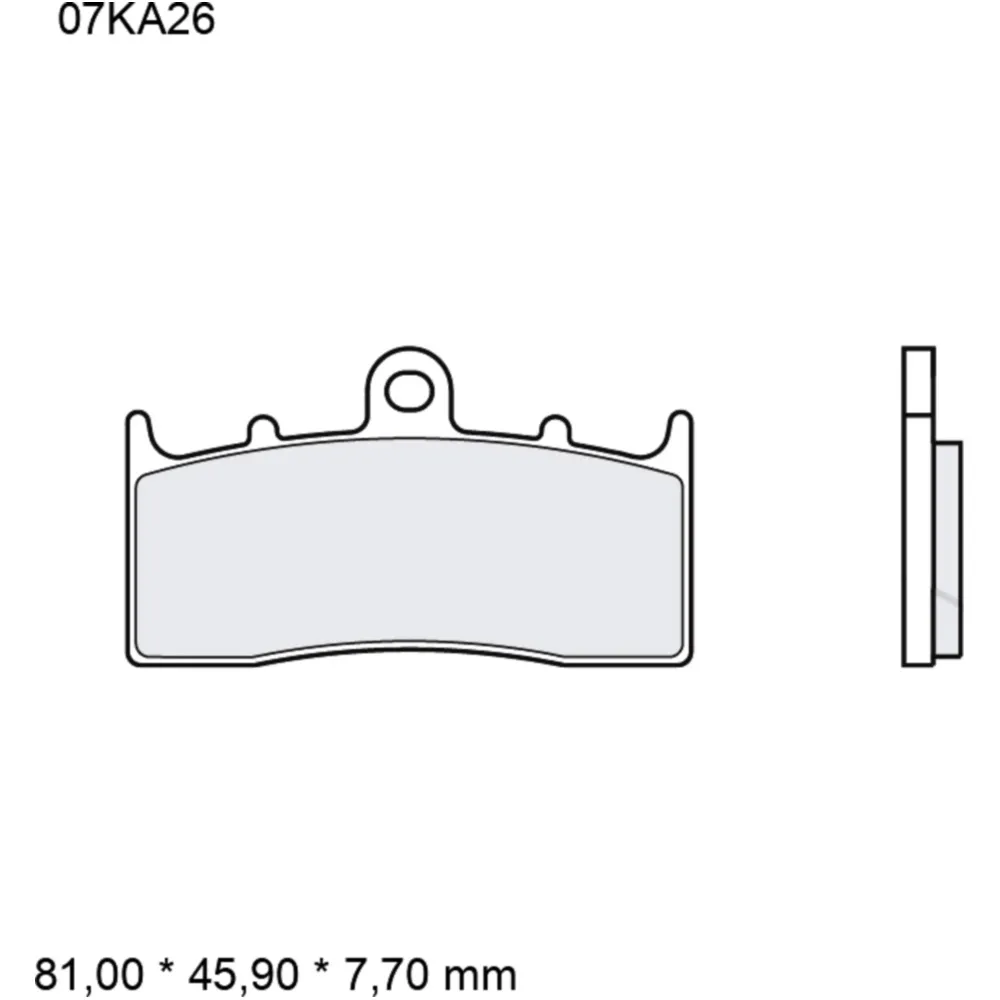Bremsklotz Sinter vorne SA Brembo Alternative: 7329287 passend