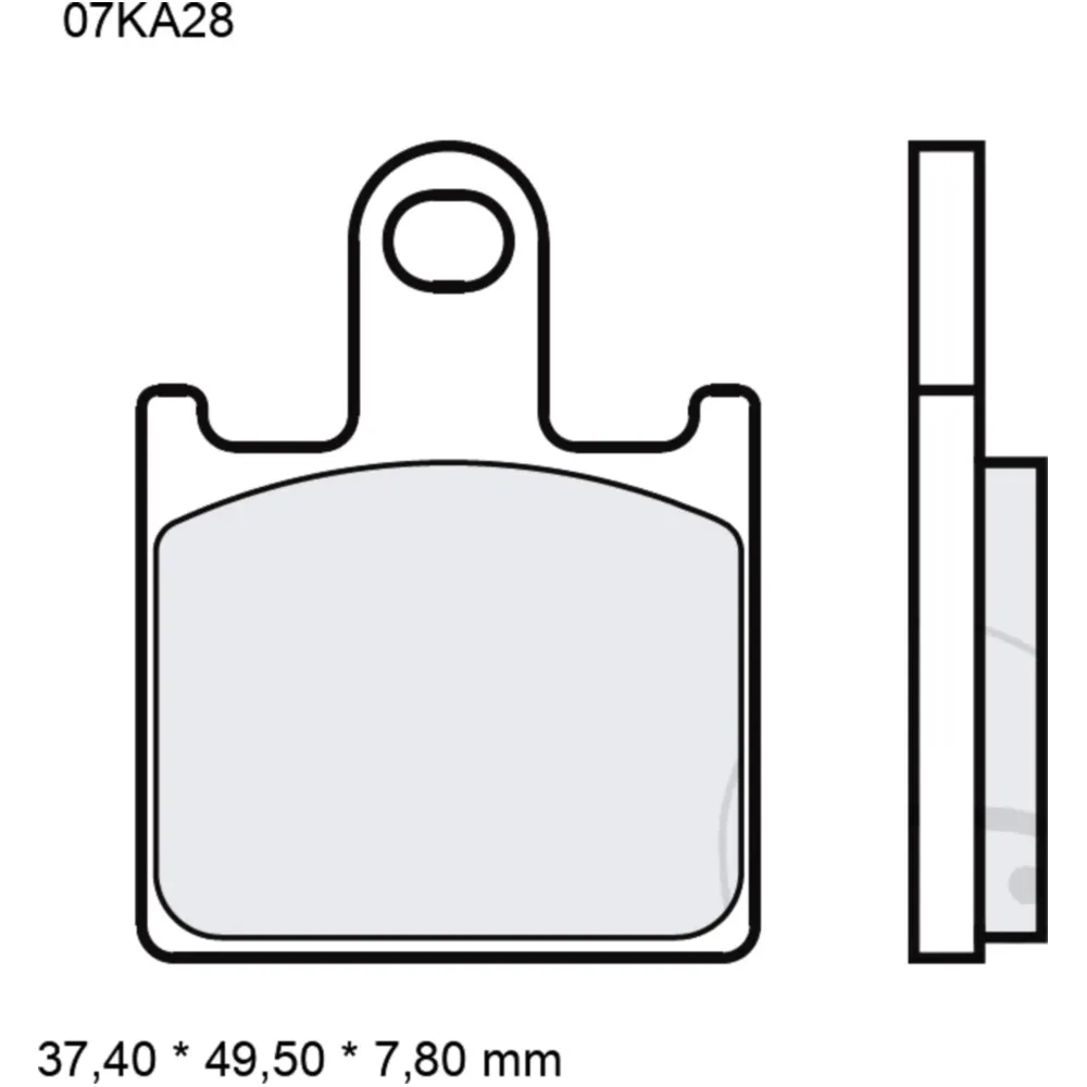 Bremsklotz Sinter LA Brembo Alternative: 7322175 passend für: K