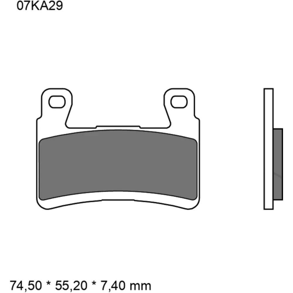 Bremsklotz Carbon Keramik RC Brembo Alternative: 7320004 passen