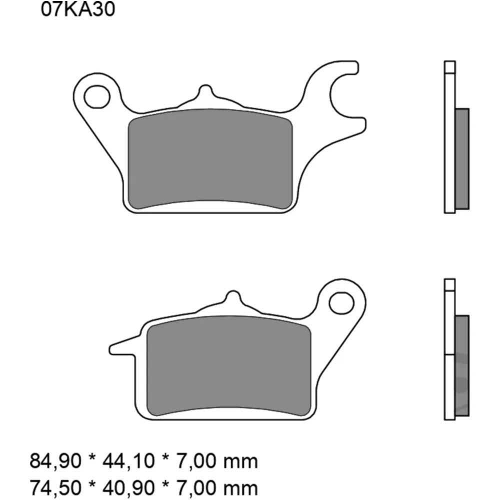 Bremsklotz Carbon Keramik CC Brembo Alternative: 7370224 passen