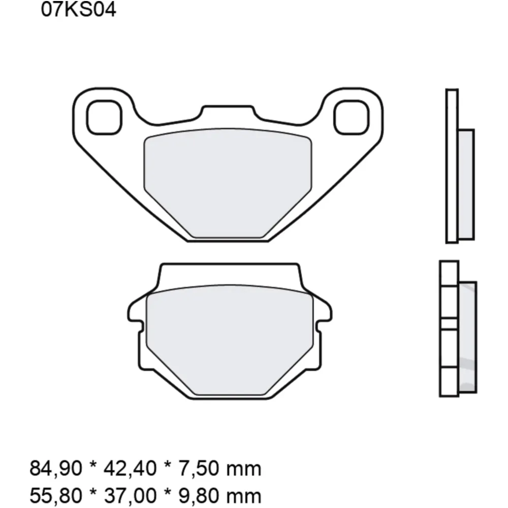 Bremsklotz Sinter SD Brembo Alternative: 7376973 passend für: K