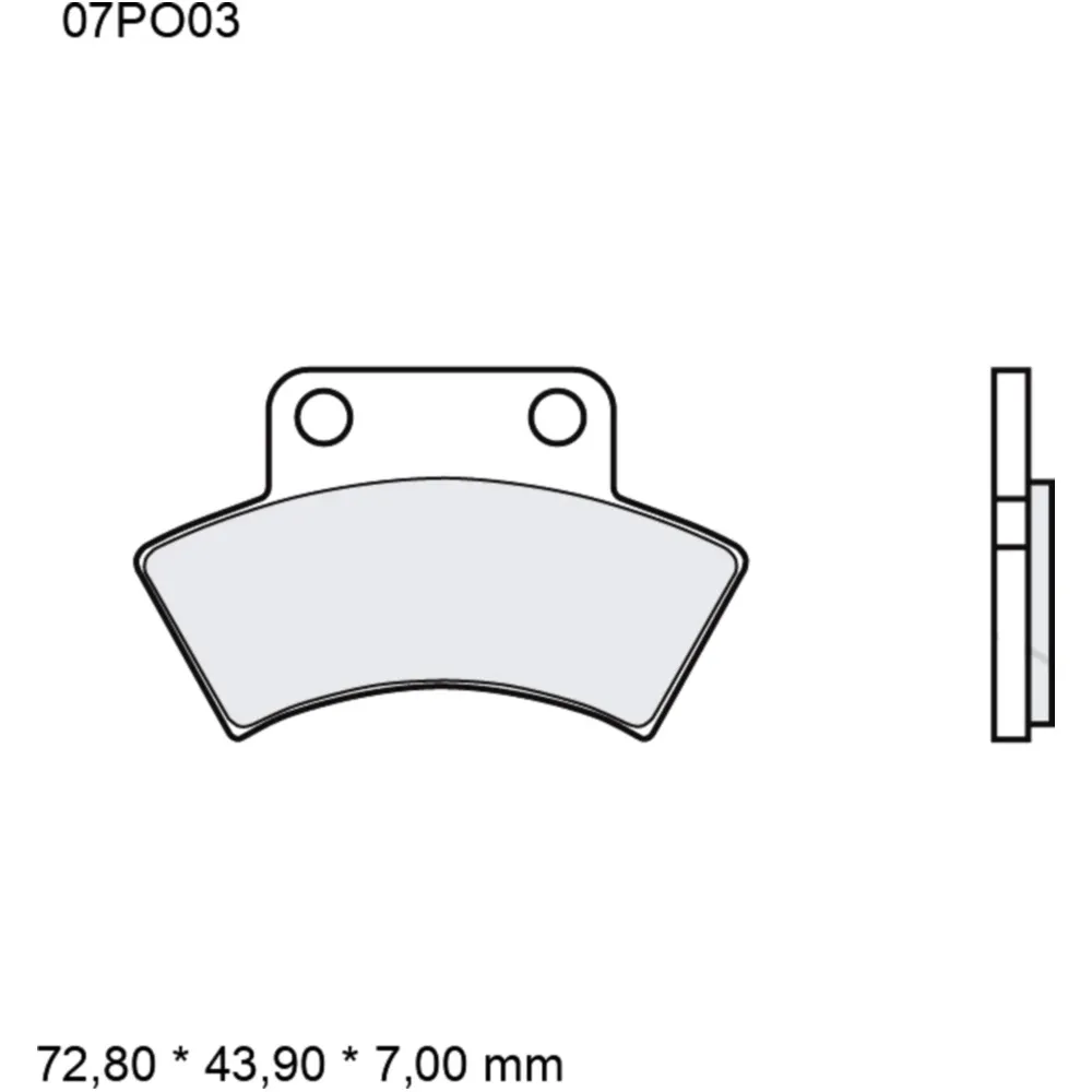 Brake pads sintered off - road sd BREMBO alternative: 7320033 f