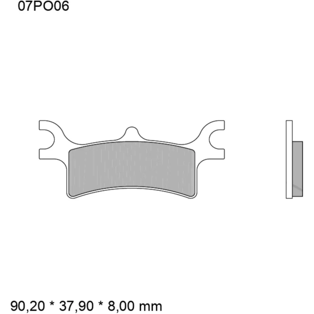 Brake pads sintered off - road sd BREMBO alternative: 7325657 f