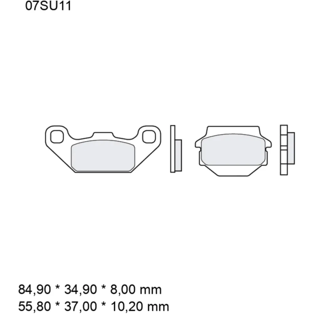 Bremsklotz Sinter SD Brembo Alternative: 7376601 passend für: K