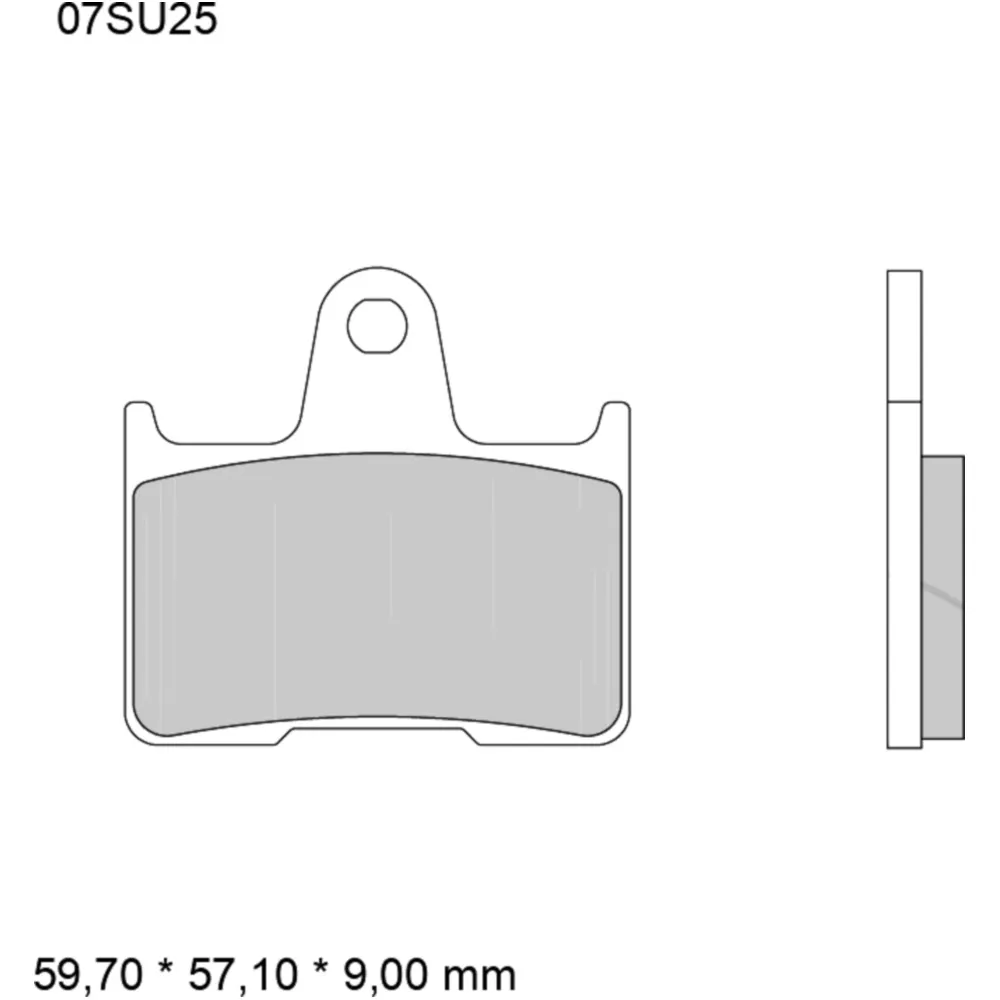 Brake pads sintered road rear SP BREMBO alternative: 7324023 fo