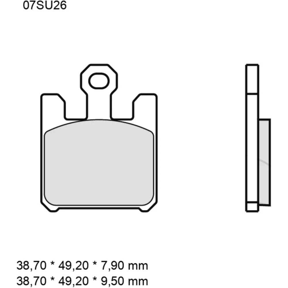 Bremsklotz Sinter LA Brembo Alternative: 7320328 passend für: K