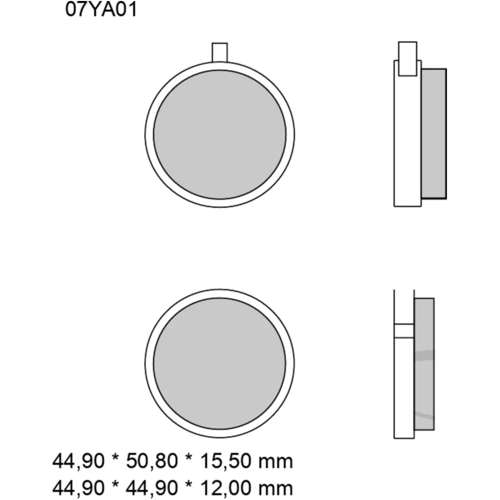 Bremsklotz Carbon Keramik Brembo Alternative: 7370168 passend f