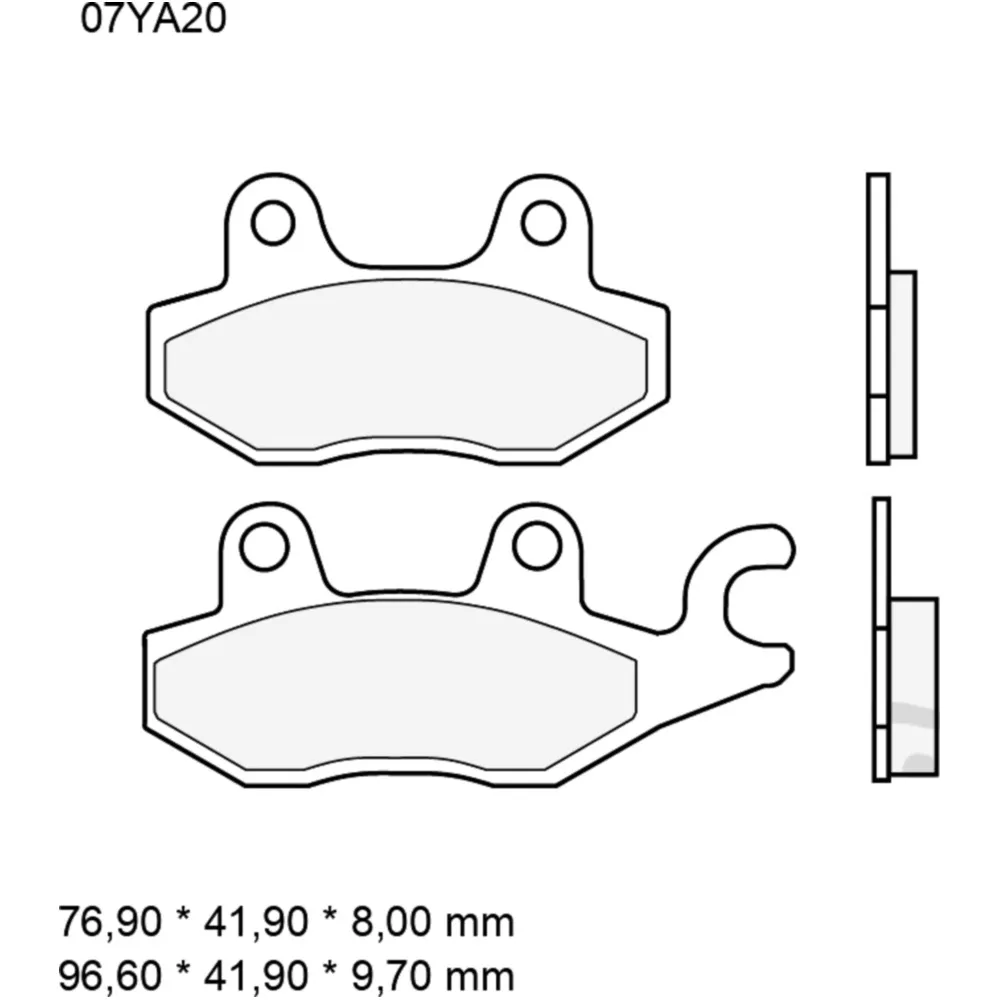 Sintered Rear Brake Pads for SP Brembo_0