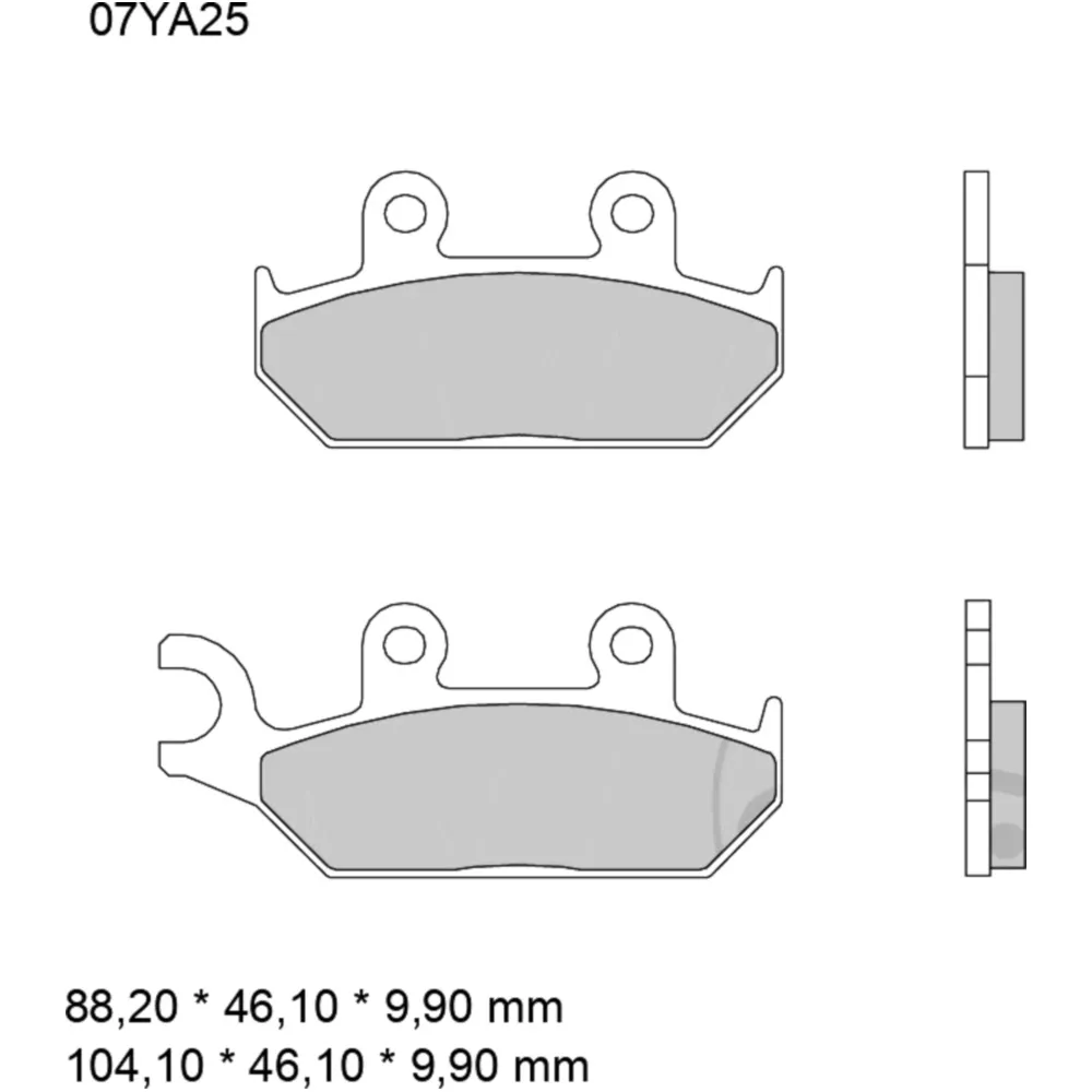 Bremsklotz Sinter für vorne SA Brembo_0