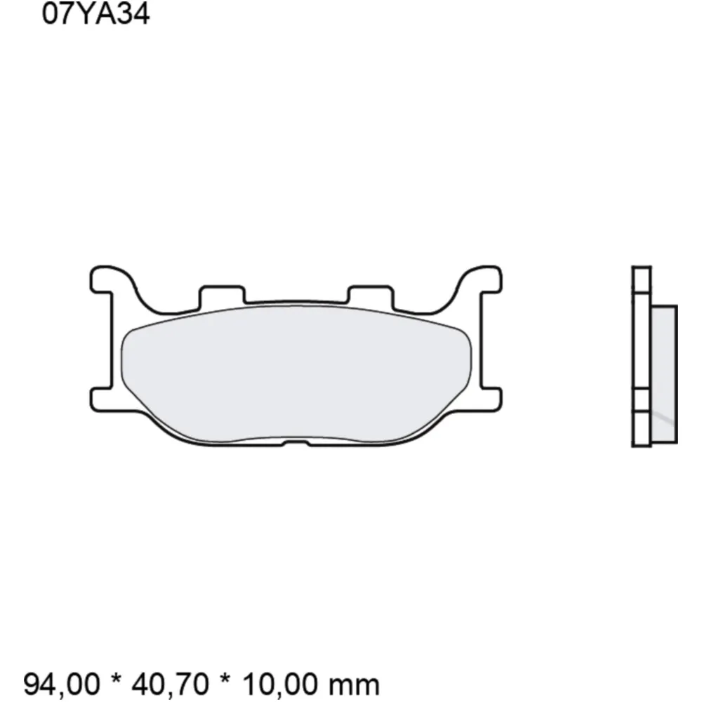 Bremsklotz Sinter LA Brembo Alternative: 7329162 passend für: Y