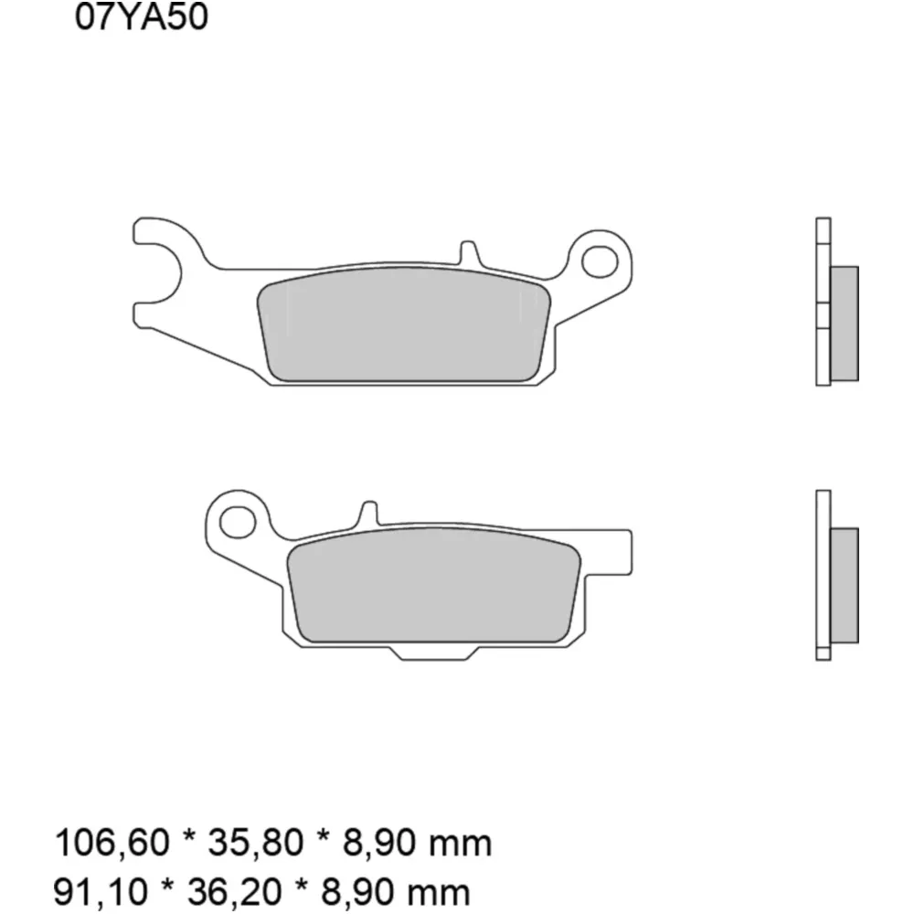 Brake pads sintered off - road sd BREMBO alternative: 7321268 f