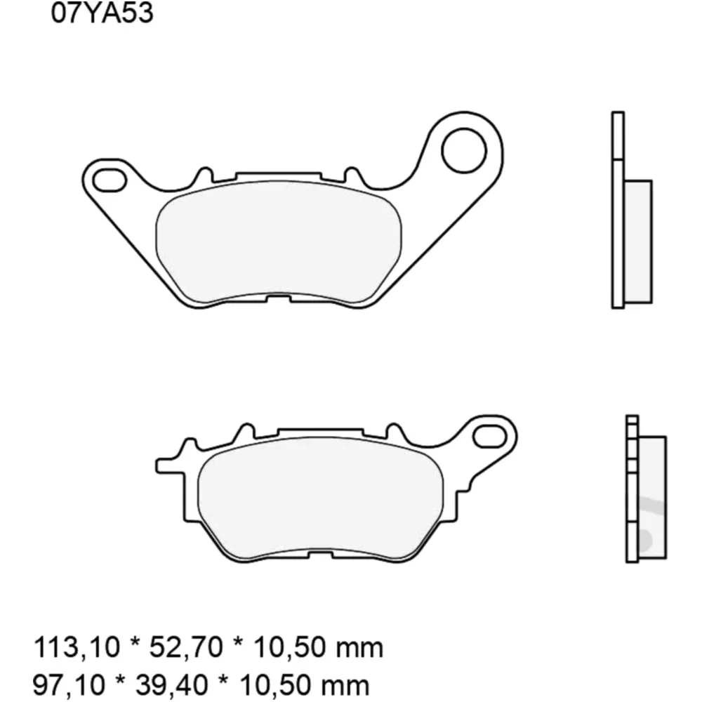 Bremsklotz Carbon Keramik CC Brembo Alternative: 7320108 passen