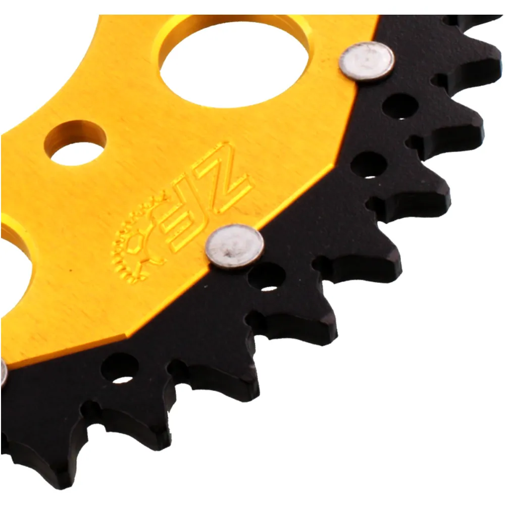Rear sprocket dual 43 tooth pitch 520 gold ZF alternative: 7582