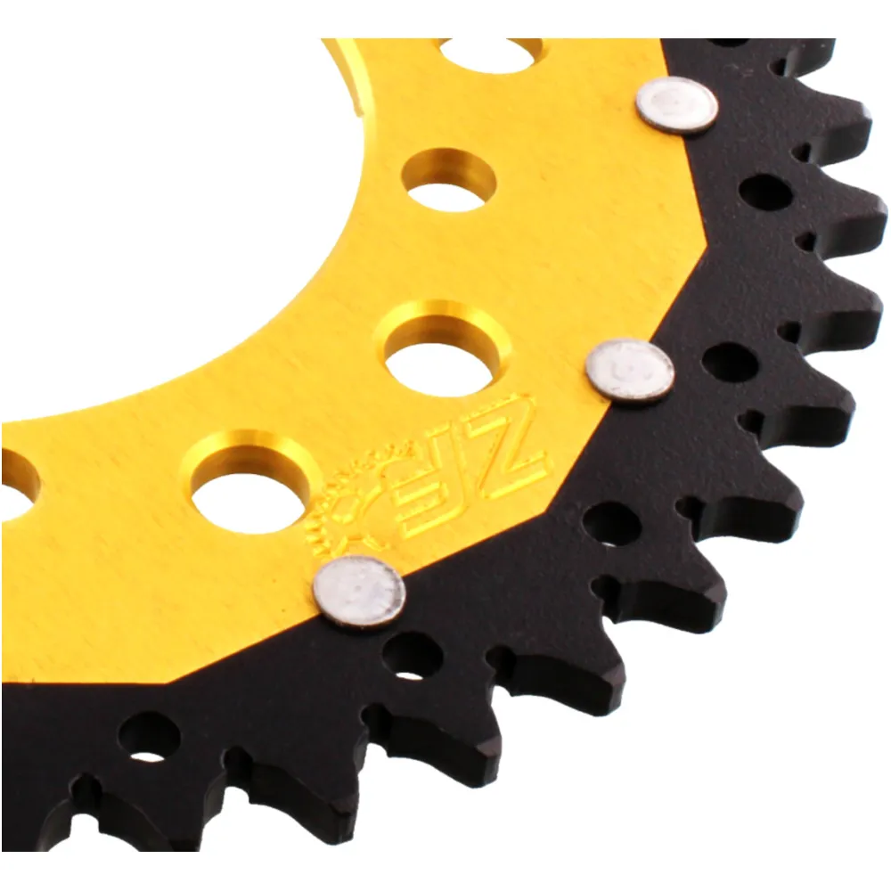 Rear sprocket dual 42 tooth pitch 520 gold ZF inner diameter 10