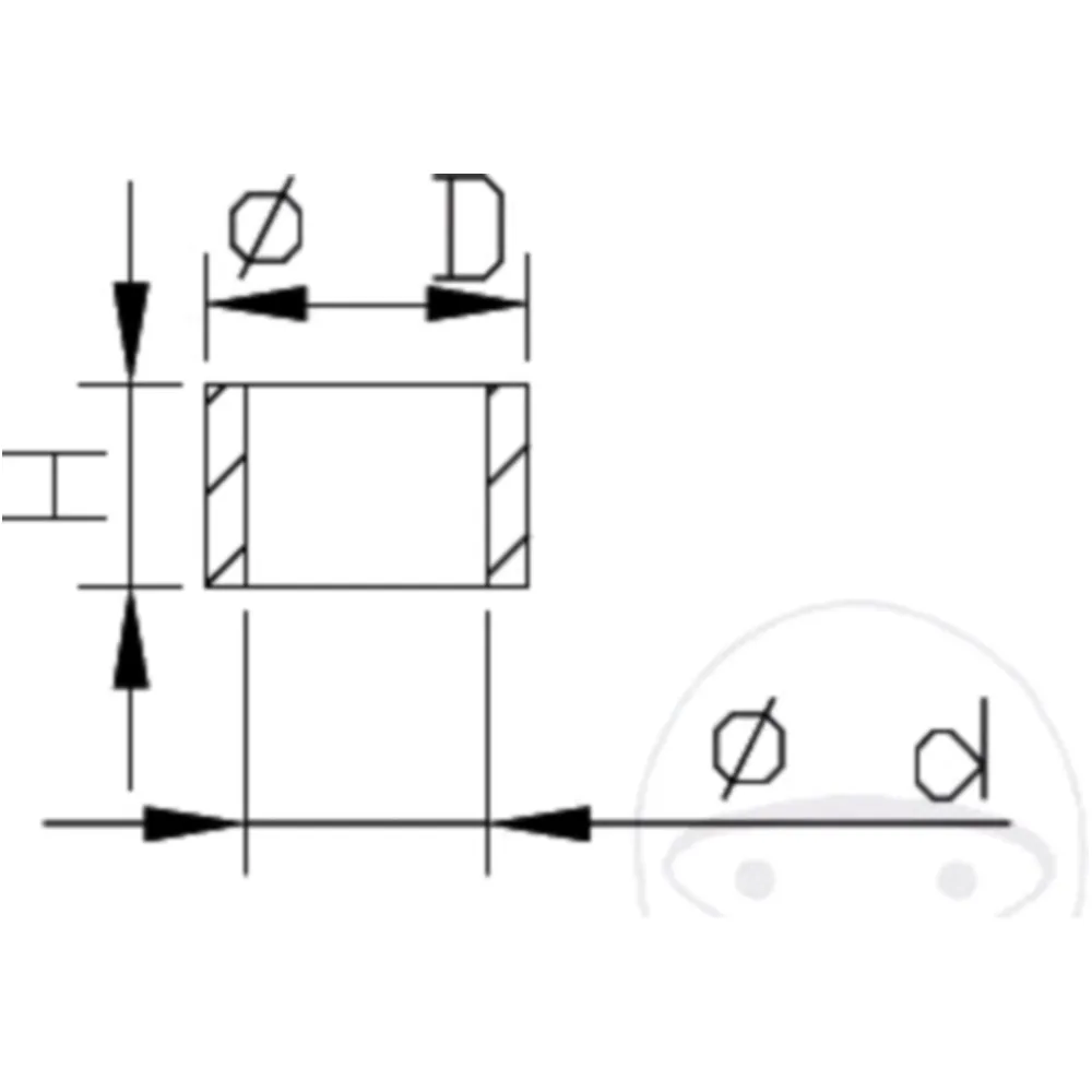 Buchse DRUCKSTUFE Kayaba 6X8X3. 8 passend für: Husqvarna TC, CR