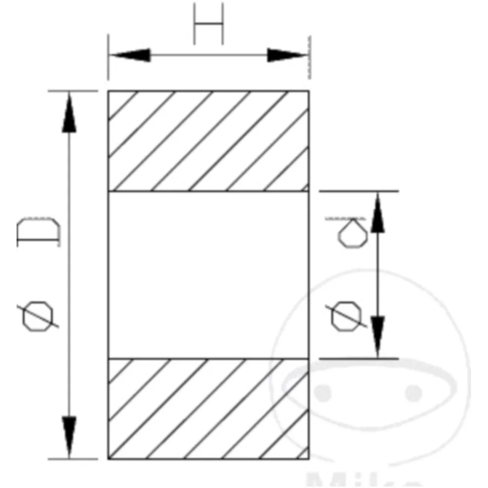 SLIDE BUSH PISTON ROD for KYB 10X17X12_0