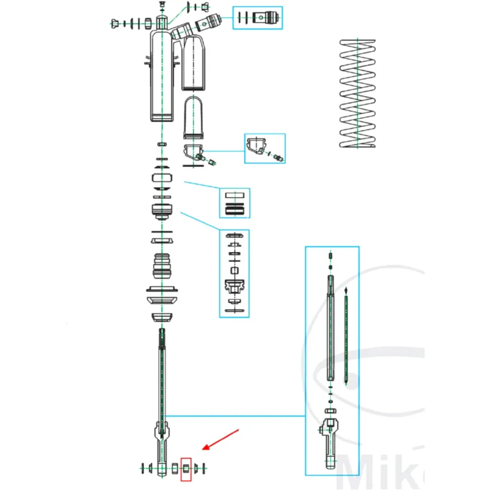 SLIDE BUSH PISTON ROD for KYB 10X17X12_1