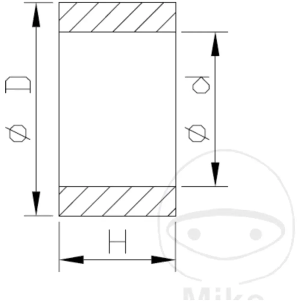 Piston Rod Bearing KYB 17X24X12_0
