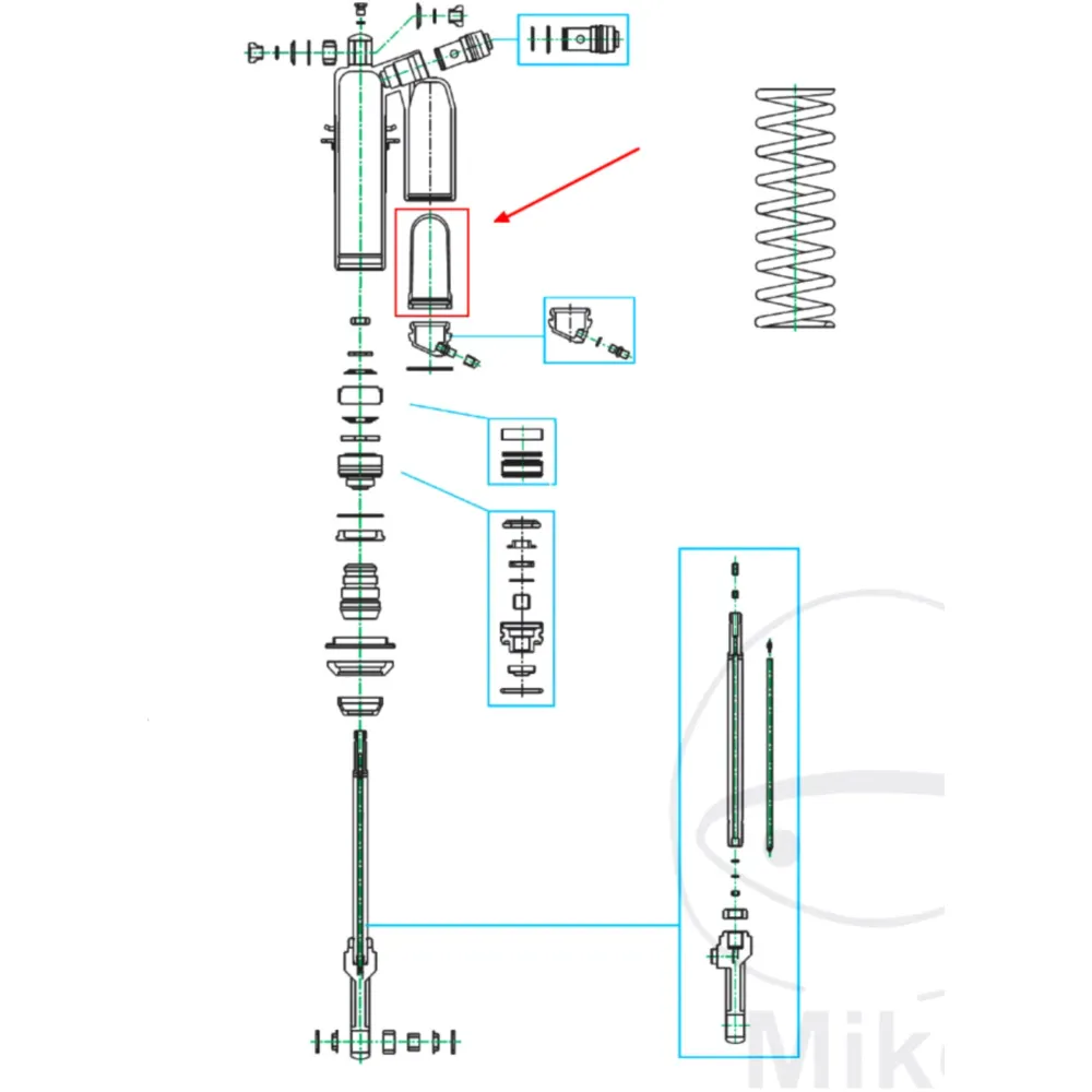 Bladder for shock absorber KAYABA 64/62 mm for: Honda CRF_0