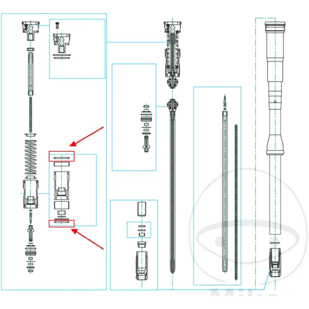 O - ring rear shock 3. 5 x 36 original KAYABA (KYB) for: Kawasa