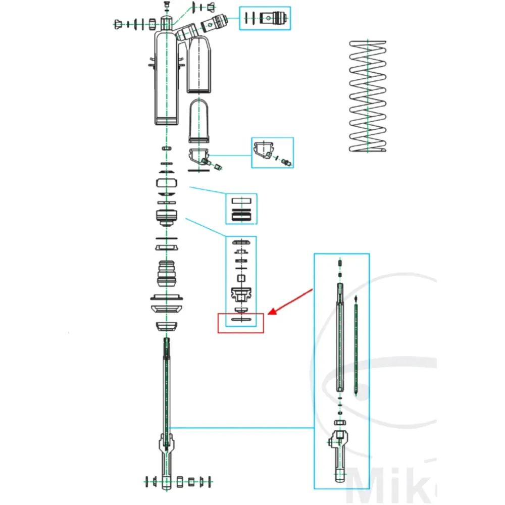 Bladder for shock absorber KAYABA 64/62 mm for: Honda CRF_2
