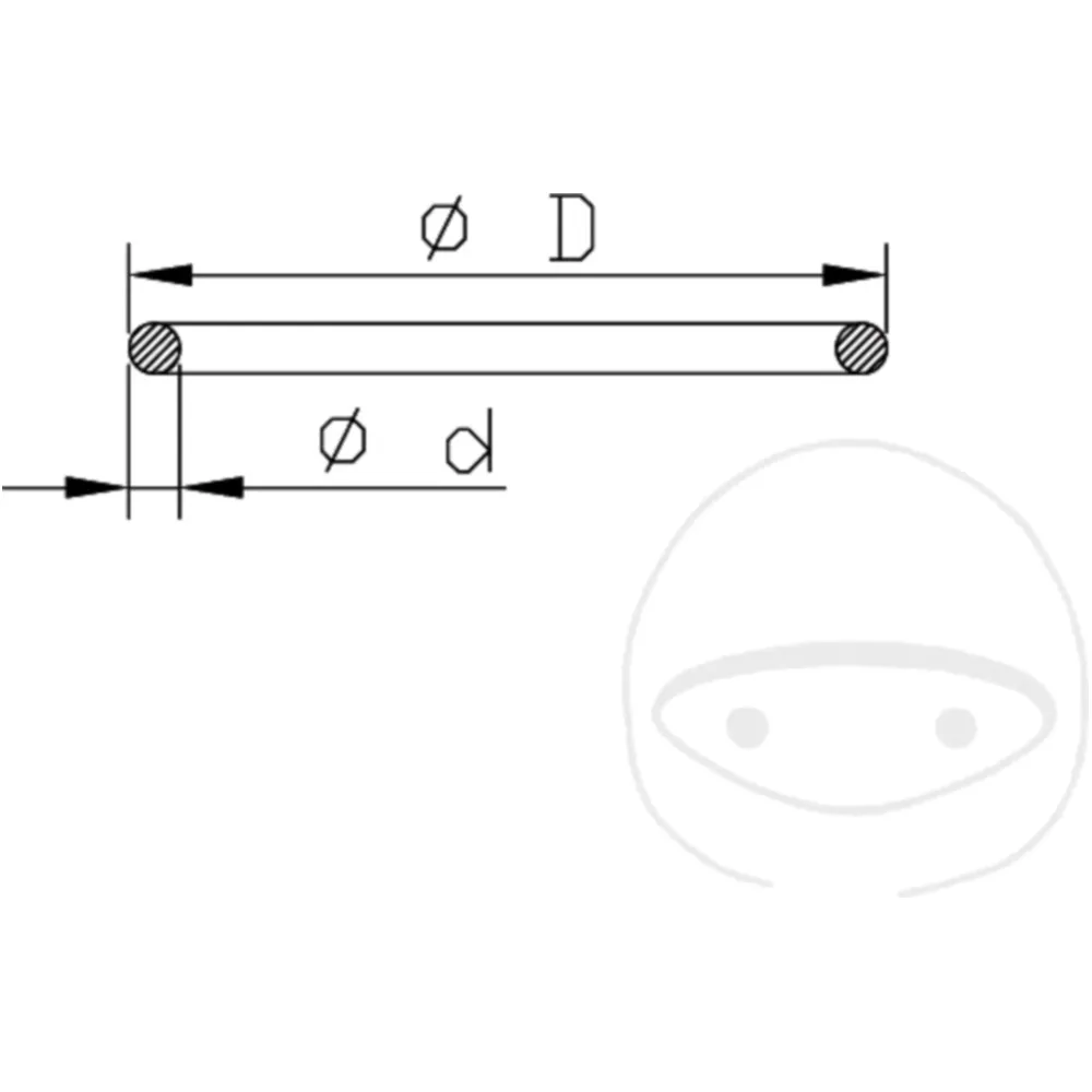 Circlip KAYABA 2X56 for: Kawasaki KX_0
