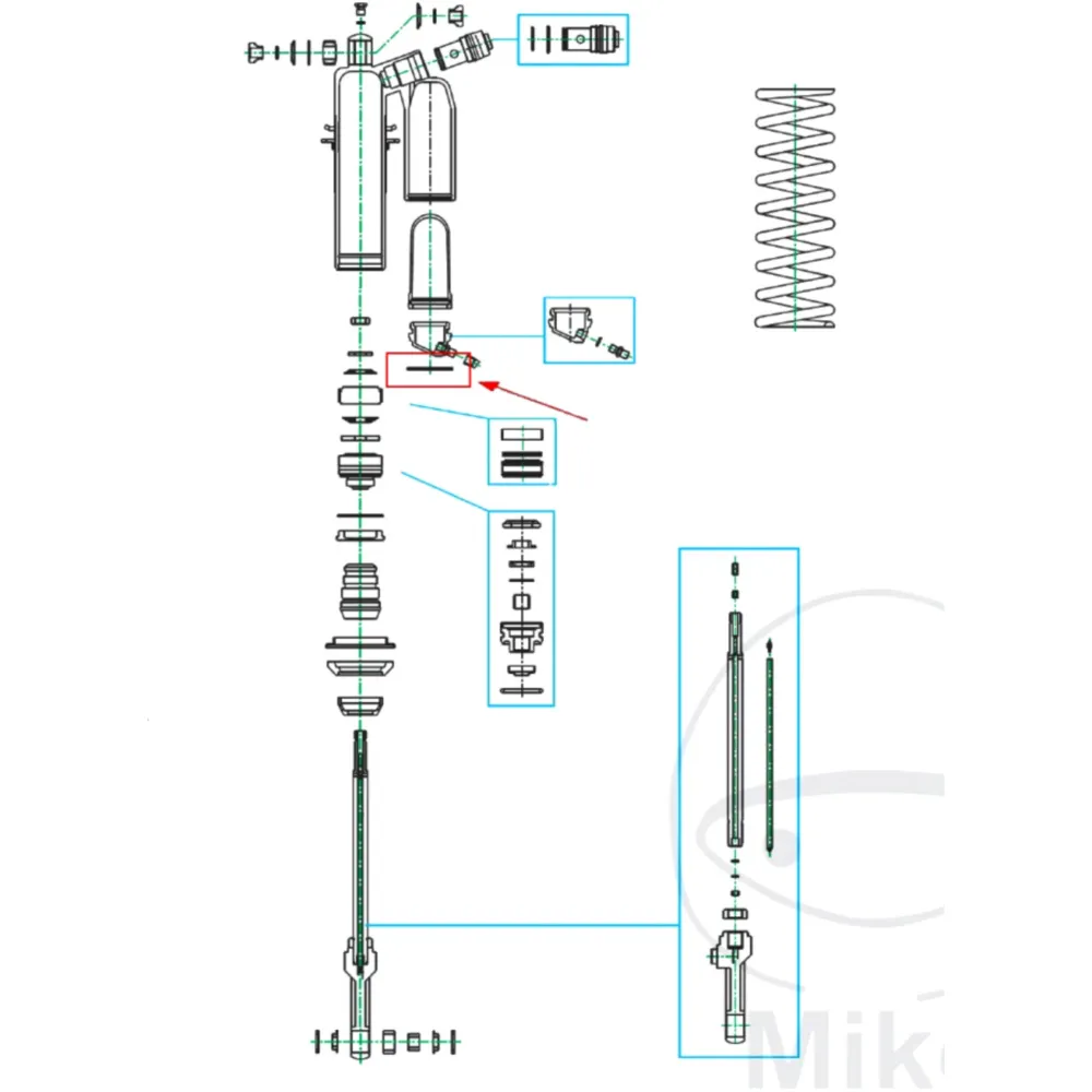 Circlip KAYABA 2X56 for: Kawasaki KX_1