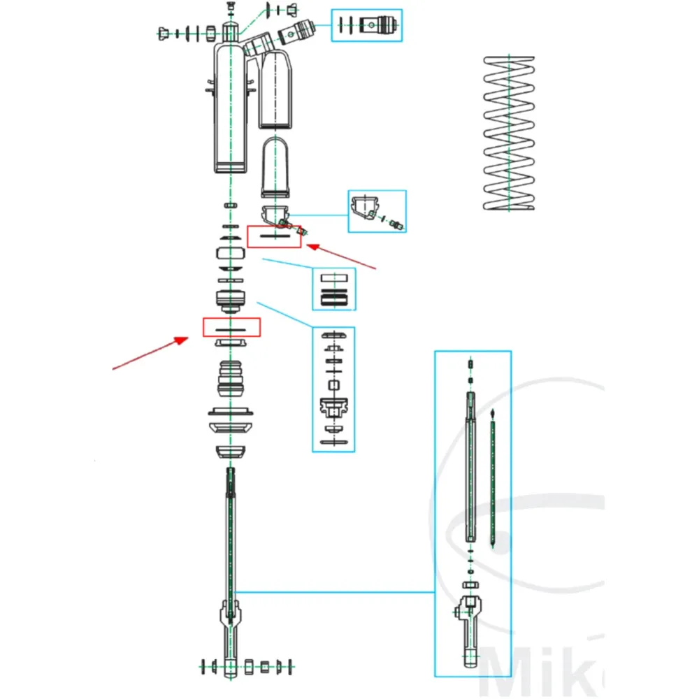 Clip 50 mm für AUSGLEICHSBEH Kayaba passend für: Kawasaki KLX,