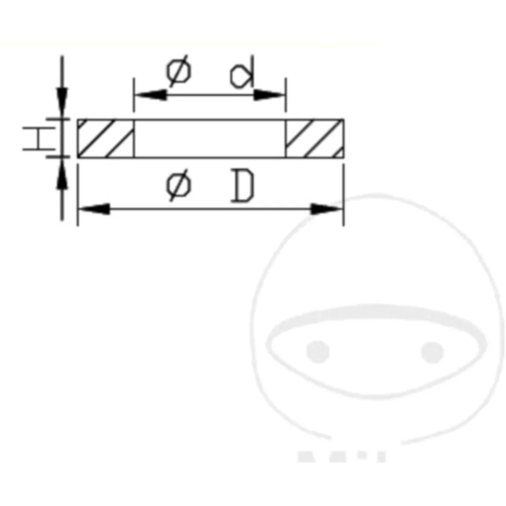 Sicherungsring Gabel Kayaba 63X2 passend für: Husqvarna TE, WR,