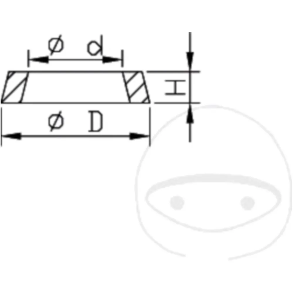 Gdr KAYABA 12. 5X22. 5X5 for: Husqvarna TC, CR, Kawasaki KLX, K