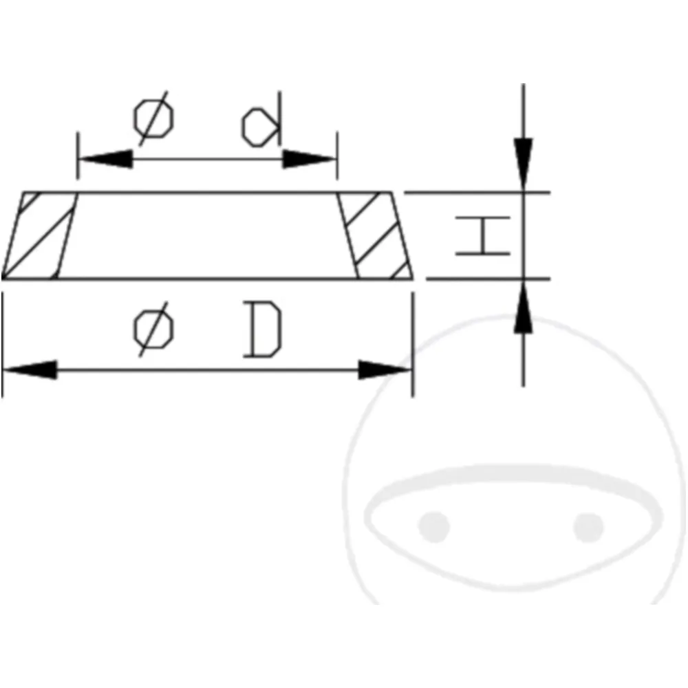 Gabeldichtring Kayaba 10X14X2. 5 passend für: Honda CRF, Kawasa