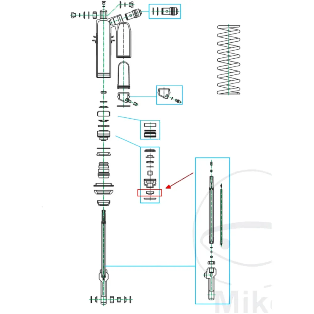 Dust ring suspension strut KAYABA for: Kawasaki ZX - 10R_1