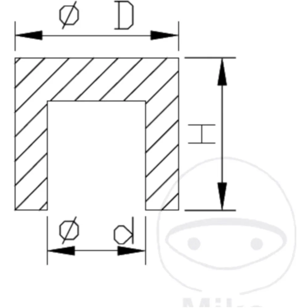 Ventilkappe Kayaba 8X9X11 passend für: Kawasaki KX, KLX, Honda