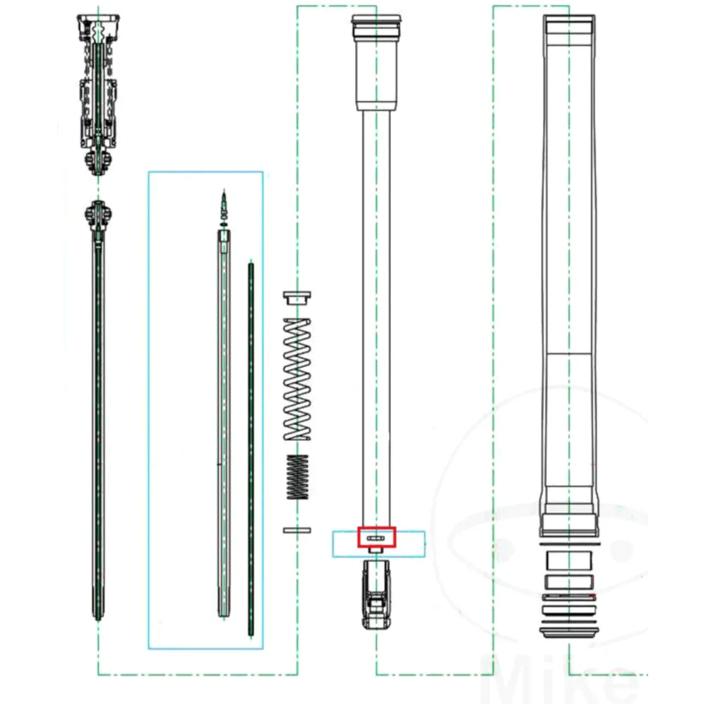 Dichtung Gabel Cartridge Kayaba passend für: Kawasaki KX_0