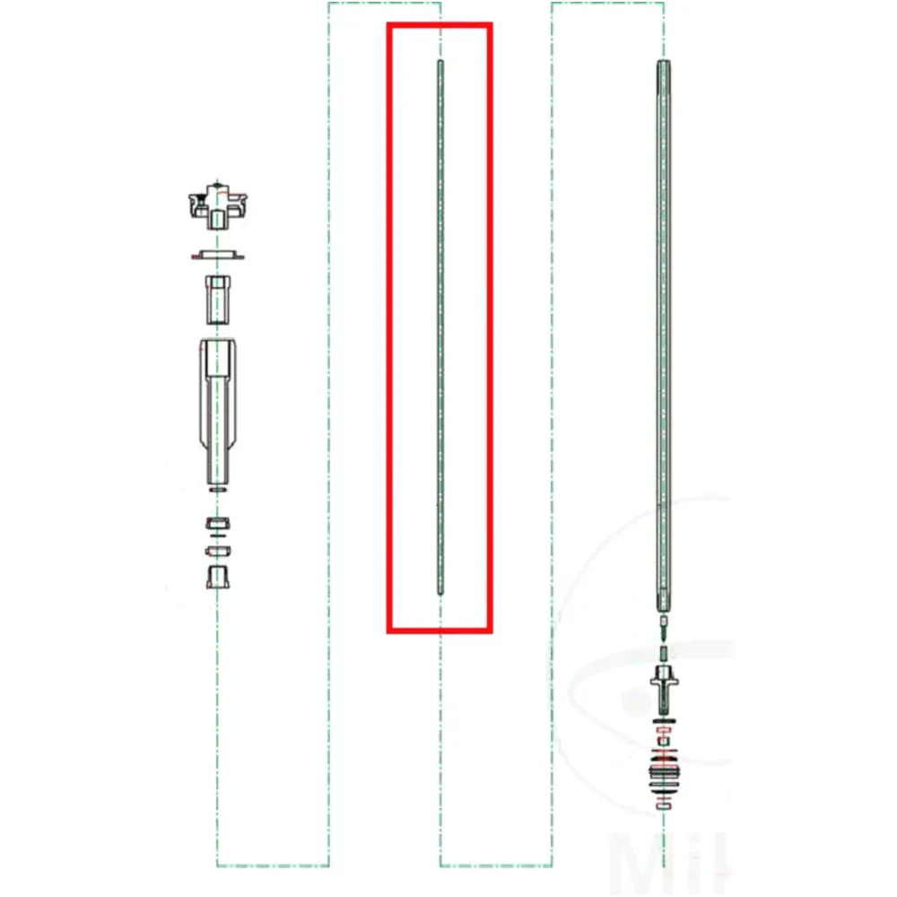 Push Rod for Fork Rebound KYB_0