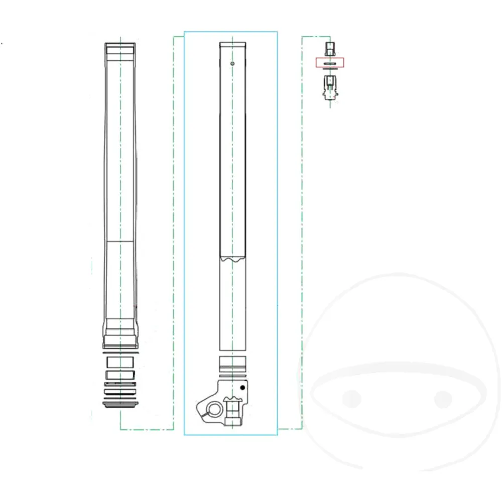 O - Ring 2. 1X18MM Kayaba passend für: TM Racing MX, Honda CRF_0
