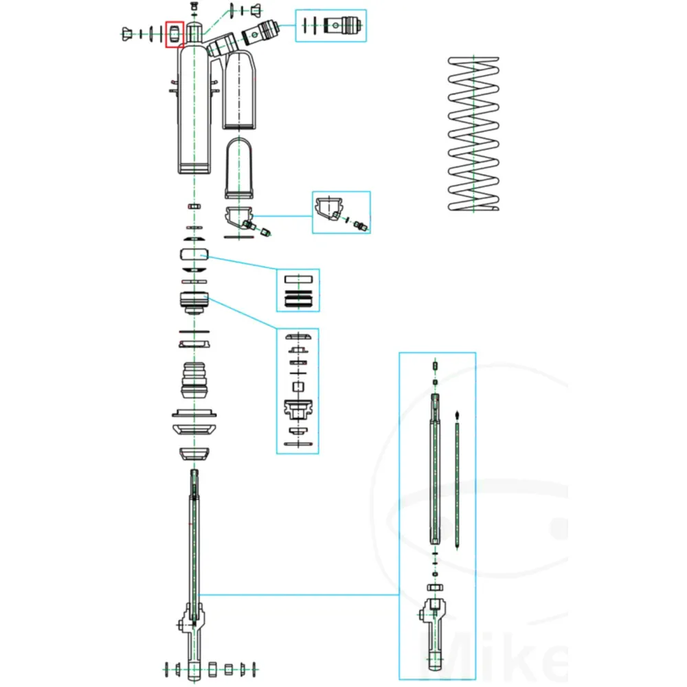 Eye bearing suspension strut KAYABA for: Sherco SE, SEF_0