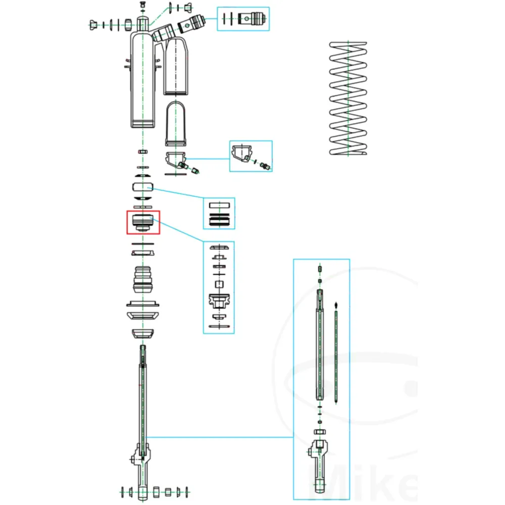 Dichtkopf Kayaba 46/16 mm passend für: Kawasaki KX, Honda CR_0