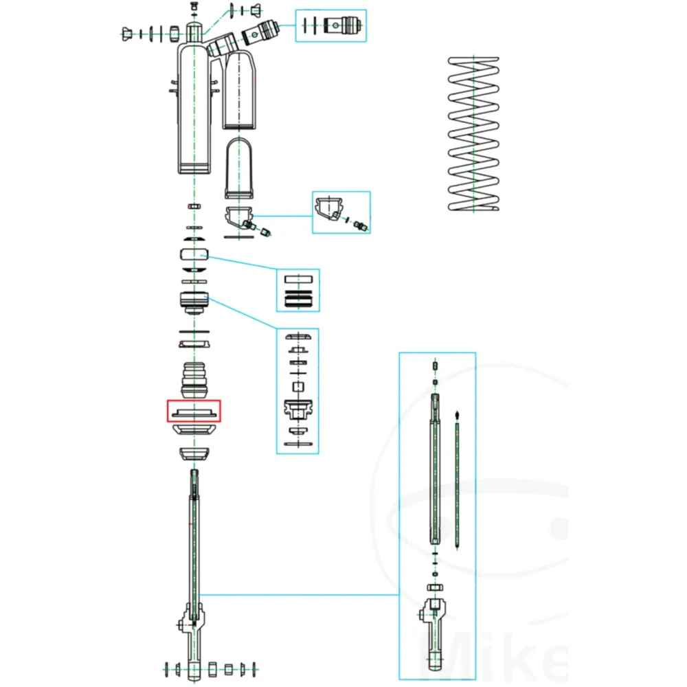Spring seat KAYABA 50mm shock absorber steel for: Honda CRF, Ka
