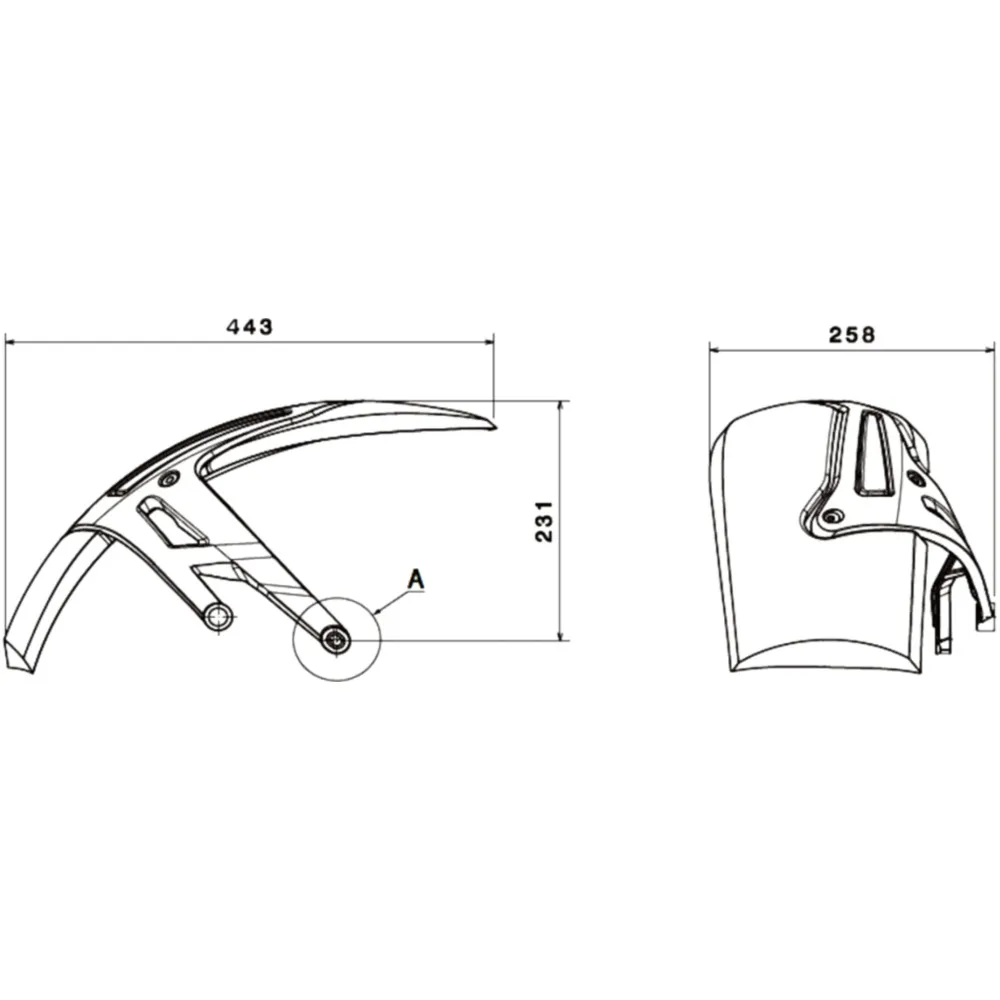 Cover rear wheel puig 3503C_1