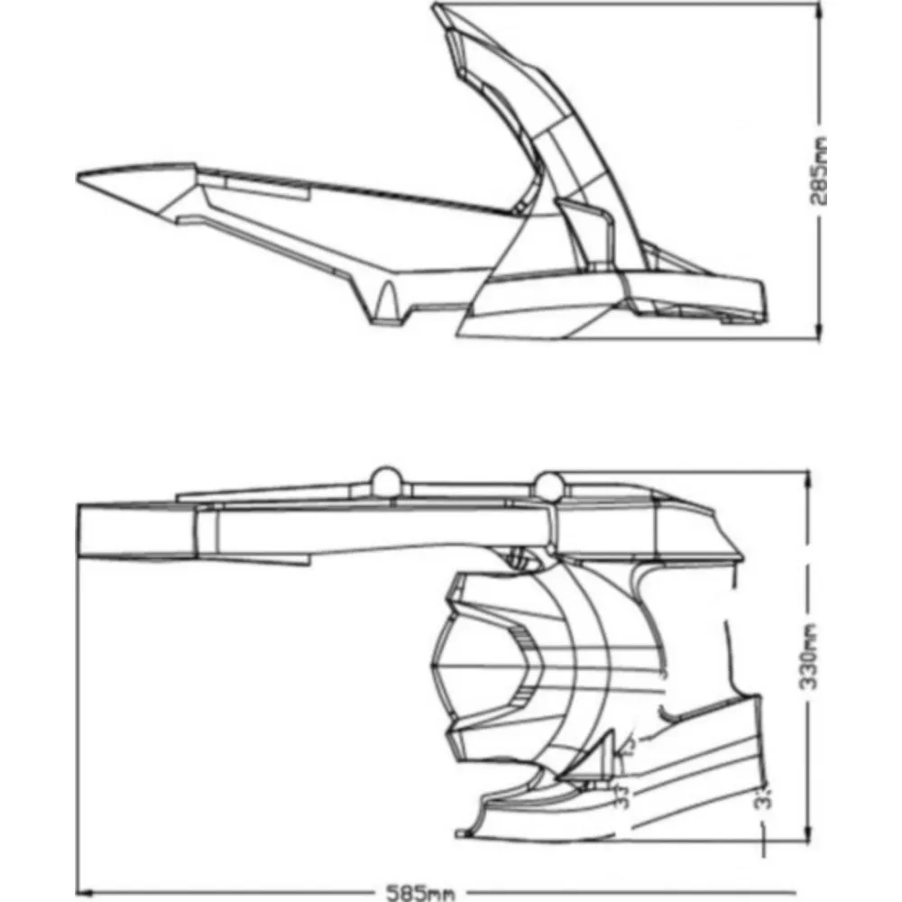 Cover rear wheel puig 3484C_1