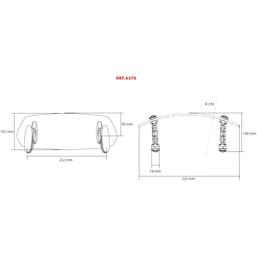 Multi - adjustable visor long PUIG smoke grey for: Honda ST_0