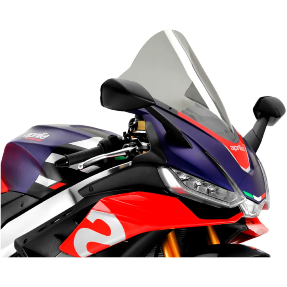 Screen r - racing PUIG smoke grey for: Aprilia RSV4_0