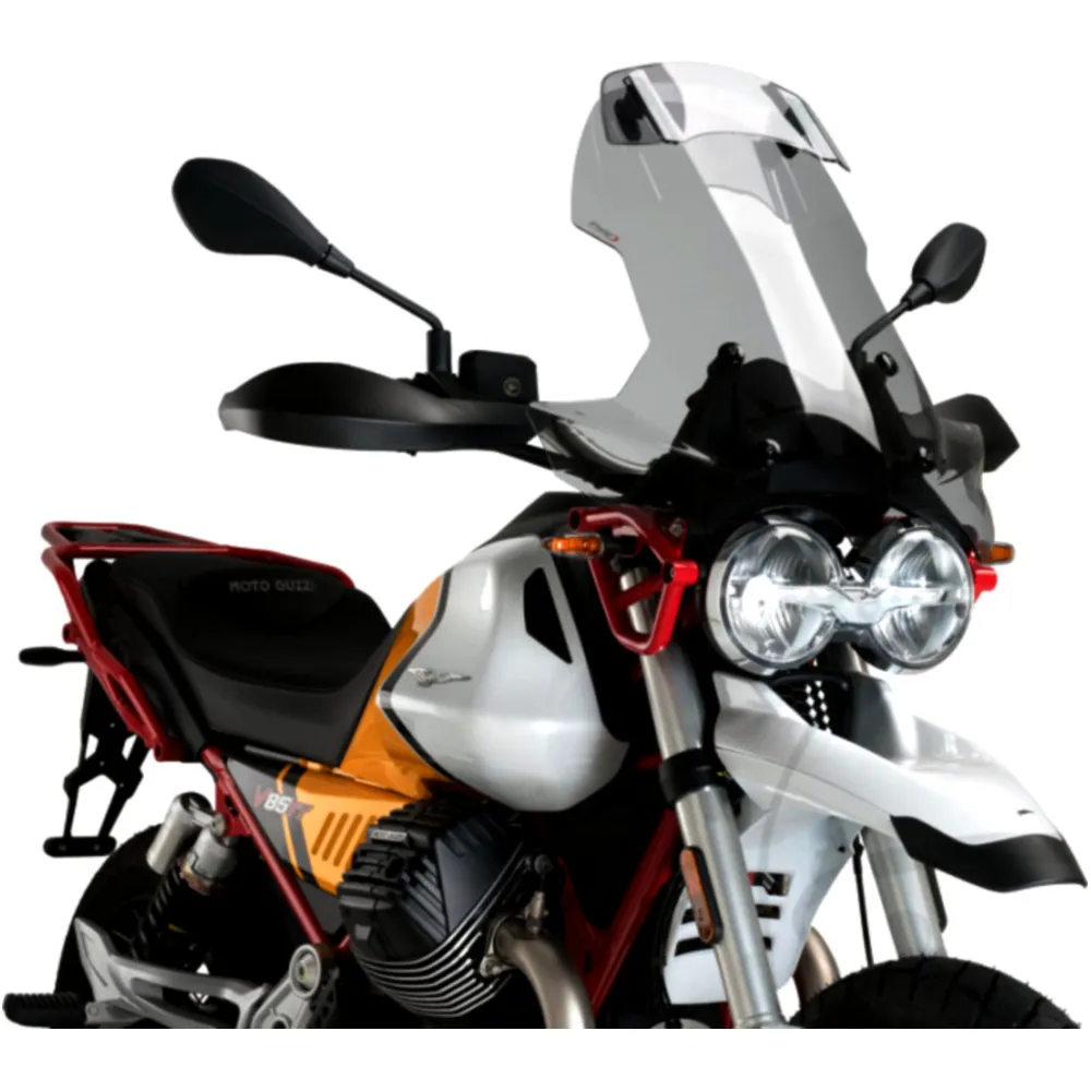 Touring screen visor PUIG smoke grey for: Moto Guzzi V85_1